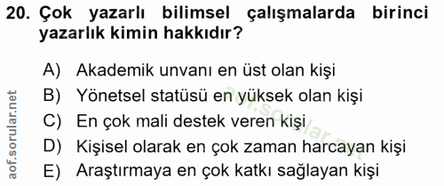 Soru 20