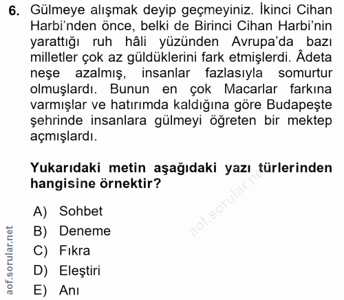 Soru 6