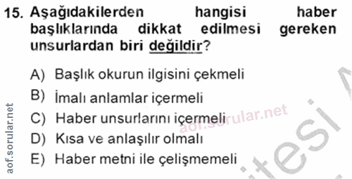 Soru 15