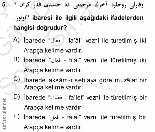 Soru 5