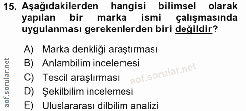 Soru 15