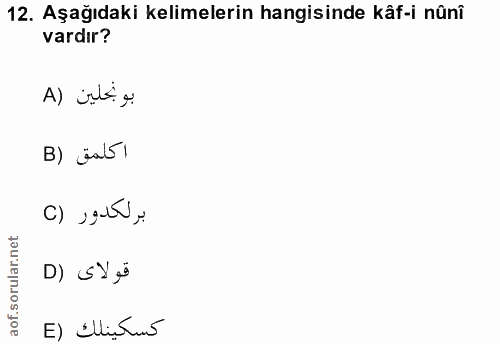 Soru 12