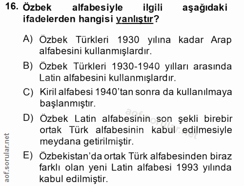 Soru 16