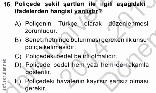 Soru 16