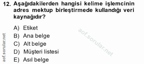 Soru 12