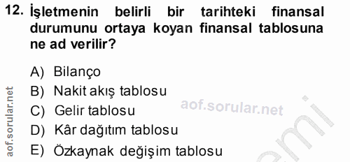 Soru 12