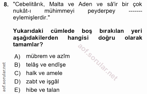 Soru 8