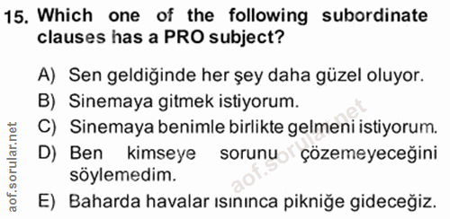 Soru 15