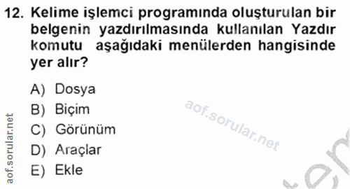 Soru 12