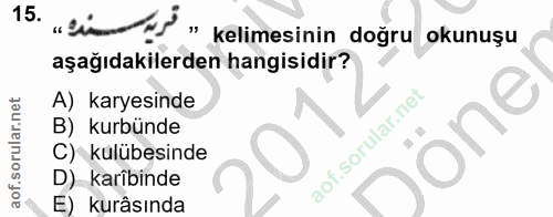 Soru 15