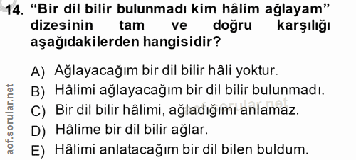 Soru 14