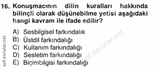 Soru 16