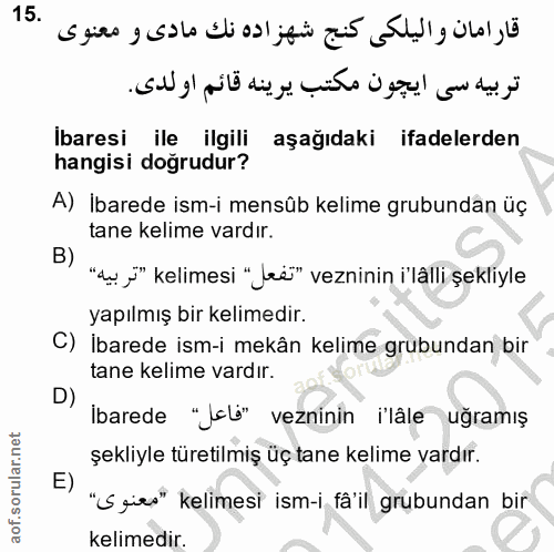 Soru 15