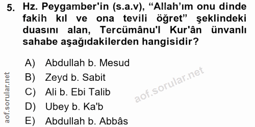 Soru 5