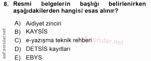 Soru 8