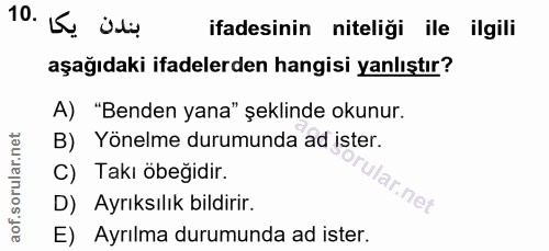 Soru 10