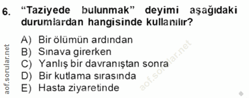 Soru 6