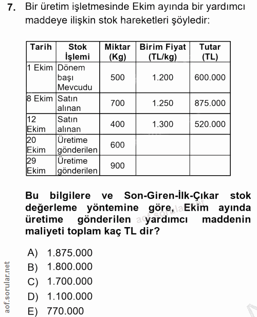 Soru 7