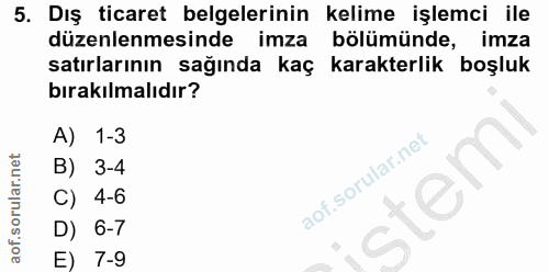 Soru 5
