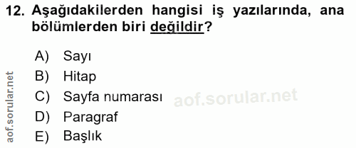 Soru 12
