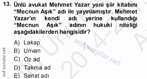 Soru 13