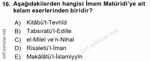 Soru 16