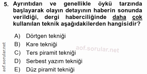 Soru 5