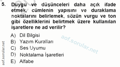 Soru 5