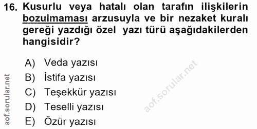 Soru 16