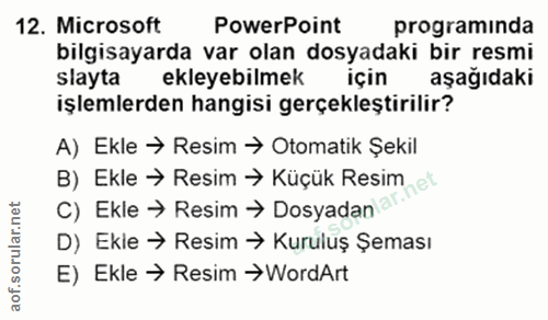 Soru 12