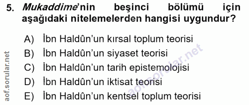Soru 5