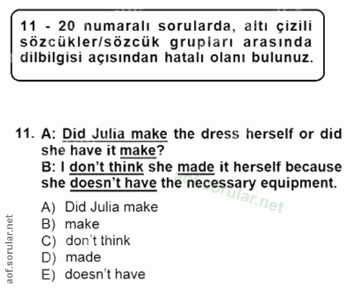 Soru 11