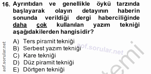 Soru 16
