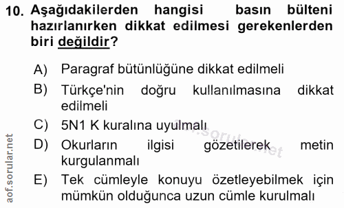 Soru 10