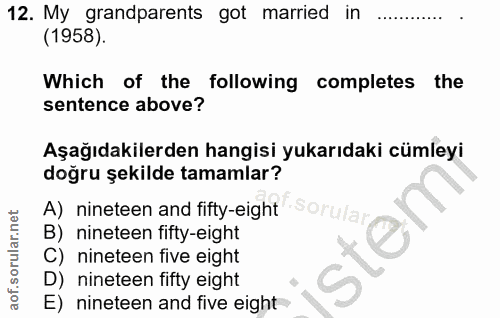 Soru 12