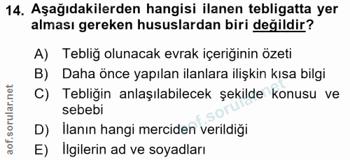 Soru 14