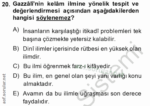 Soru 20