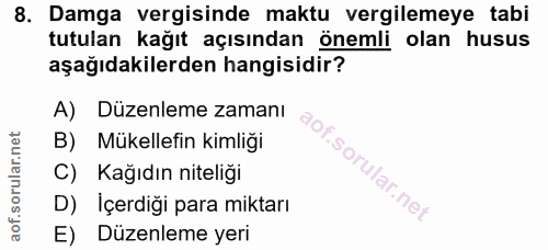 Soru 8