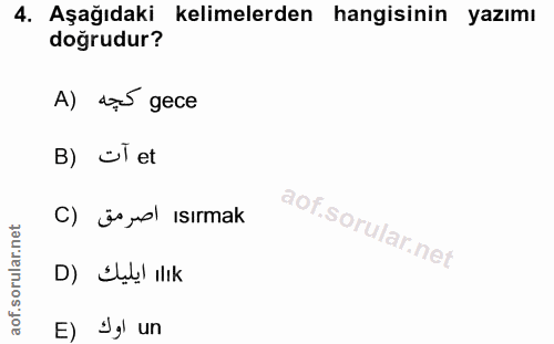 Soru 4