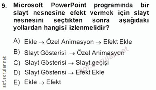 Soru 9