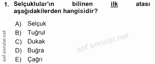 Soru 1