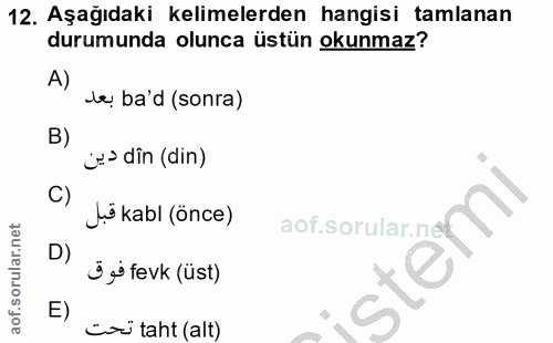 Soru 12