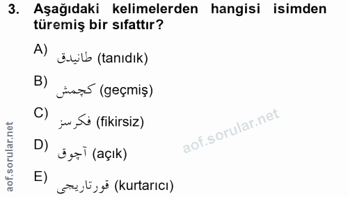 Soru 3