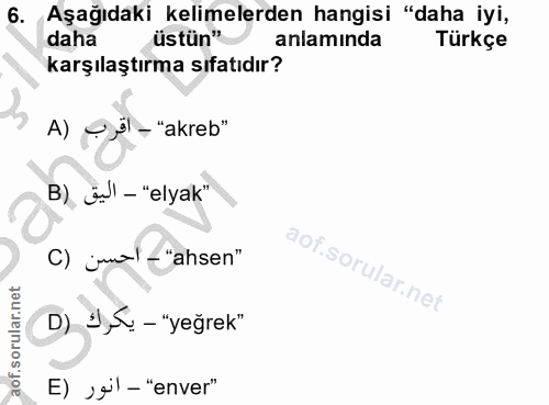 Soru 6