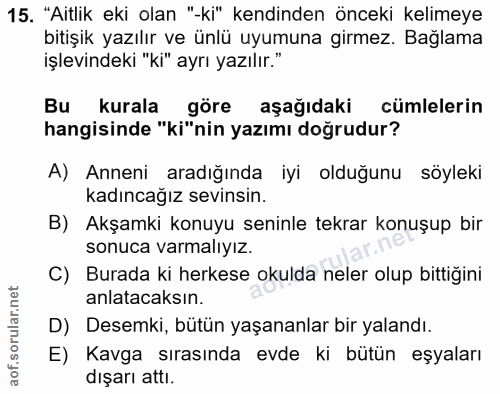 Soru 15