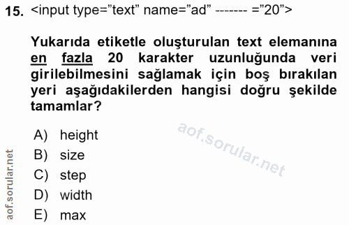 Soru 15