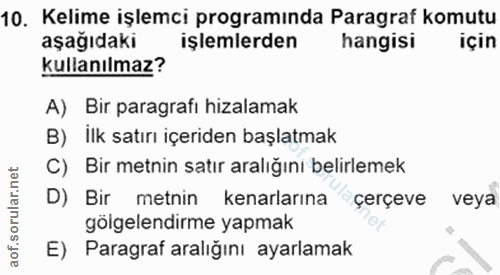 Soru 10
