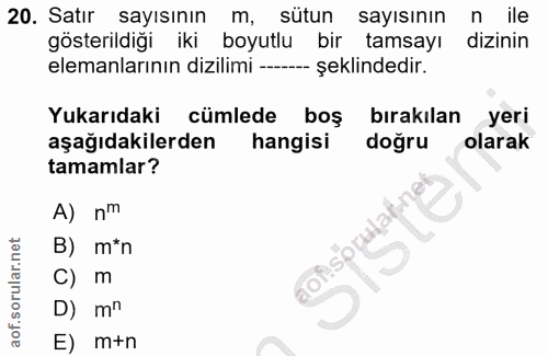 Soru 20