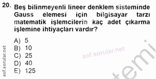 Soru 20