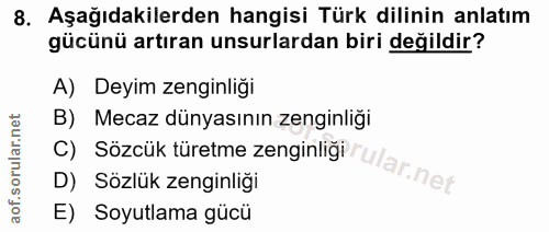 Soru 8